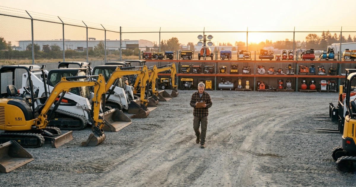 Tough Tracks equipment yard in Brasher Falls